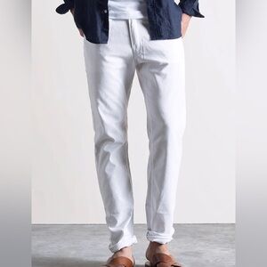 smn studio the hunter standard slim denim in white